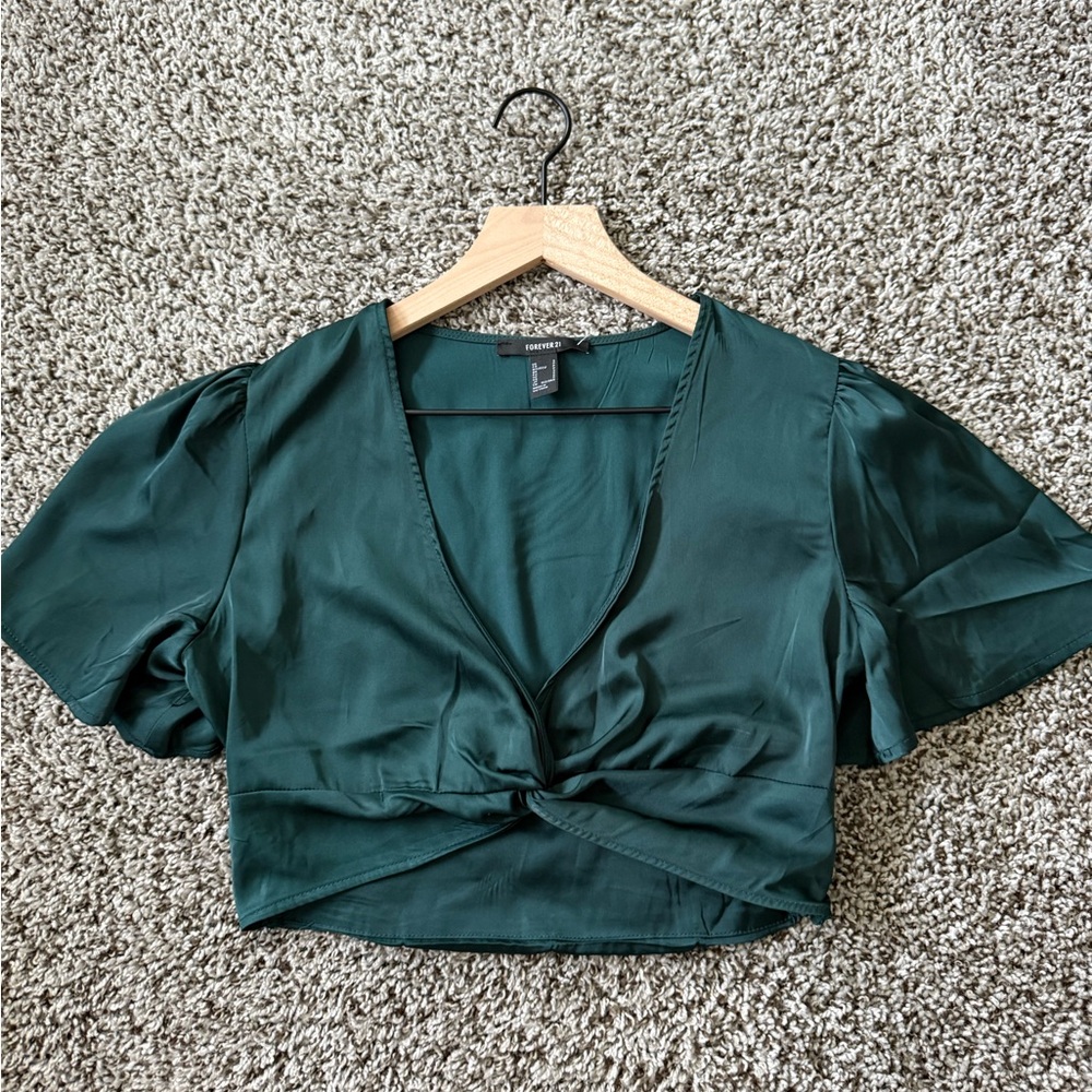 Elegant Green Women's Top